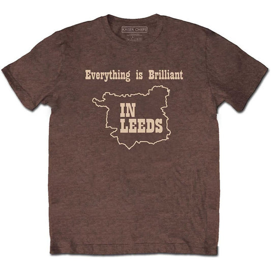 Chestnut Brown - Front - Kaiser Chiefs Unisex Adult Everything Is Brilliant Cotton T-Shirt