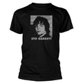 Black - Front - Syd Barrett Unisex Adult Headshot Cotton T-Shirt