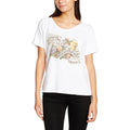 White - Front - Kings Of Leon Womens-Ladies Flowers Cotton T-Shirt