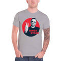 Grey - Front - Ringo Starr Unisex Adult Peace Circle Cotton T-Shirt