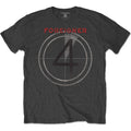 Charcoal Grey - Front - Foreigner Unisex Adult 4 Cotton T-Shirt