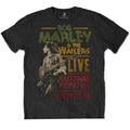 Black - Front - Bob Marley Unisex Adult Rastaman Vibration Tour 1976 Cotton T-Shirt