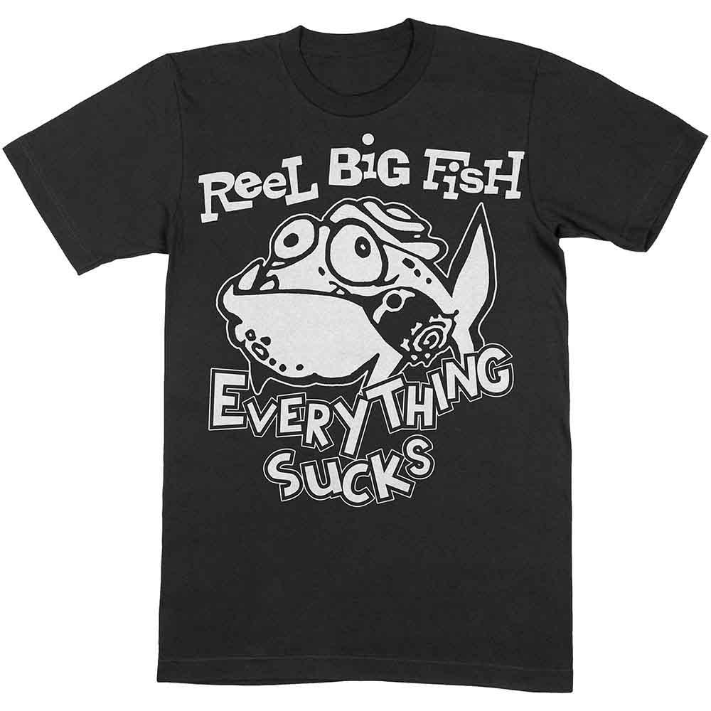 Black - Front - Reel Big Fish Unisex Adult Silly Fish Cotton T-Shirt
