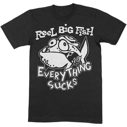 Black - Front - Reel Big Fish Unisex Adult Silly Fish Cotton T-Shirt