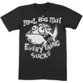 Black-White - Front - Reel Big Fish Unisex Adult Silly Fish Cotton T-Shirt