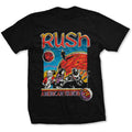 Black - Front - Rush Unisex Adult US Tour 1978 Cotton T-Shirt
