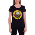 Black - Front - Guns N Roses Womens-Ladies Classic Logo T-Shirt