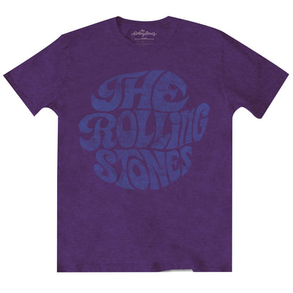 Purple - Front - The Rolling Stones Unisex Adult 70s Vintage Logo T-Shirt