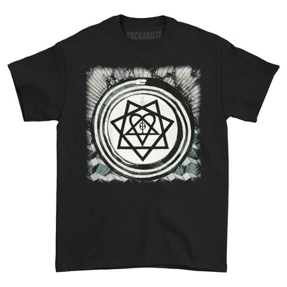 Black - Front - Him Unisex Adult Album Cotton T-Shirt