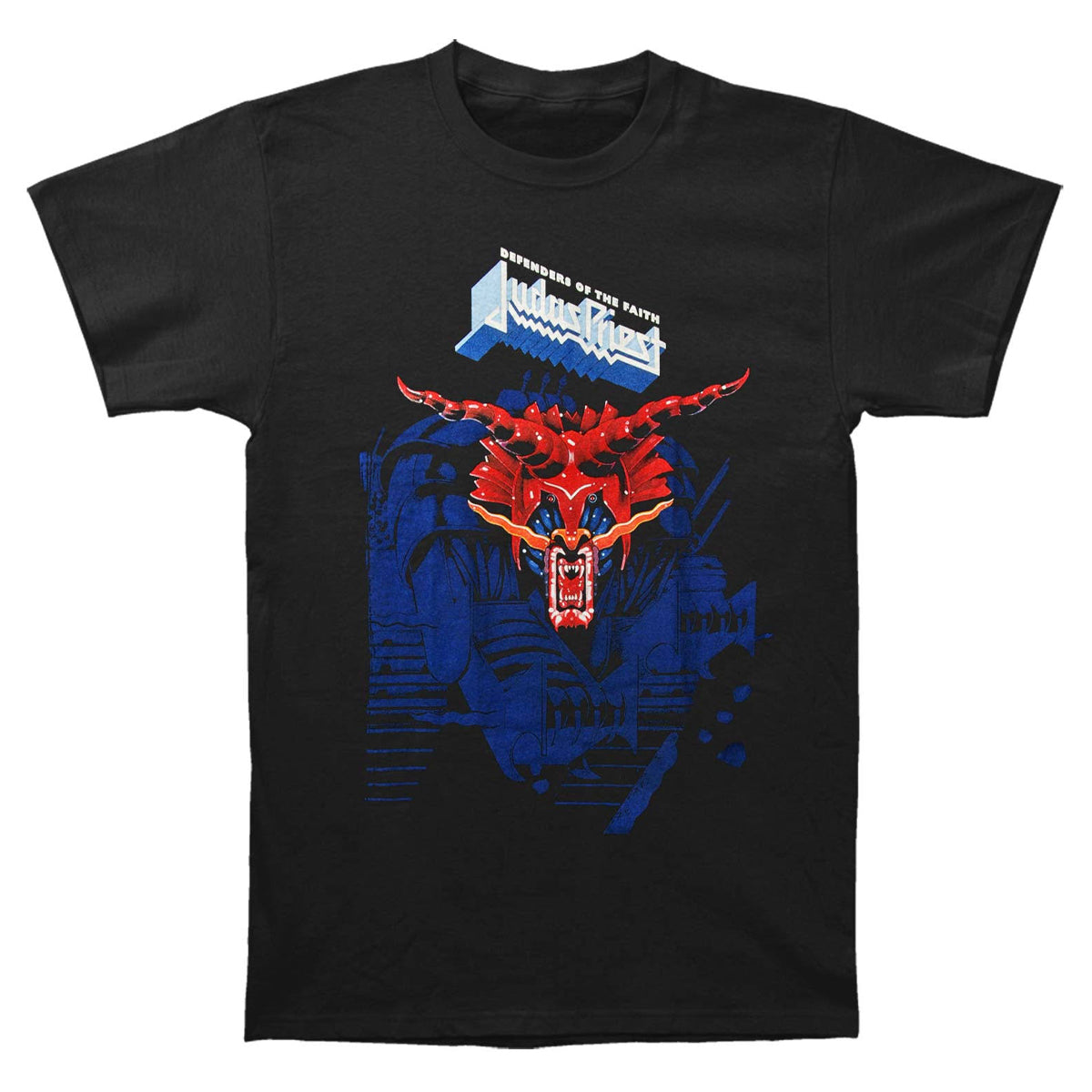 Black - Front - Judas Priest Unisex Adult Defenders Of The Faith Cotton T-Shirt