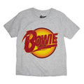 Heather Grey - Front - David Bowie Childrens-Kids Diamond Dogs Vintage Logo T-Shirt