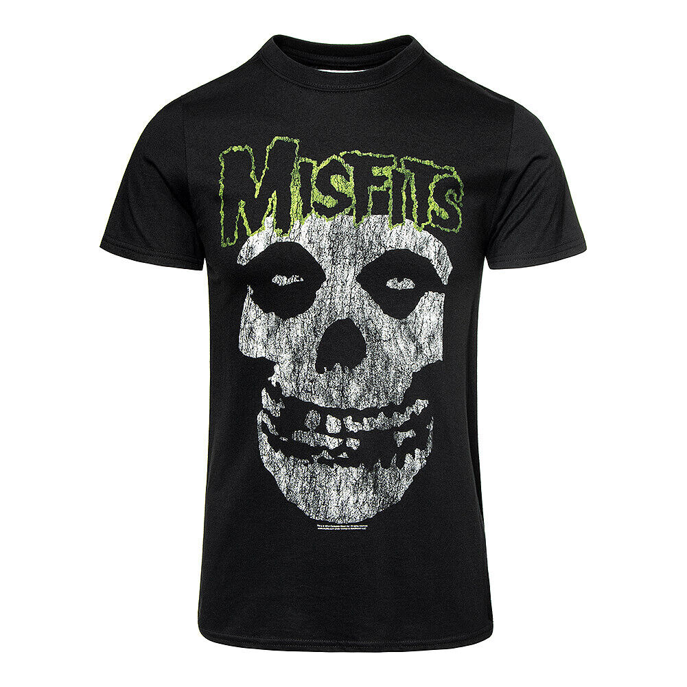 Black - Front - Misfits Unisex Adult Vintage Cotton Classic T-Shirt