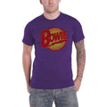 Purple - Front - David Bowie Unisex Adult Diamond Dogs Vintage Logo T-Shirt