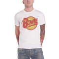 White - Front - David Bowie Unisex Adult Diamond Dogs Vintage Logo T-Shirt