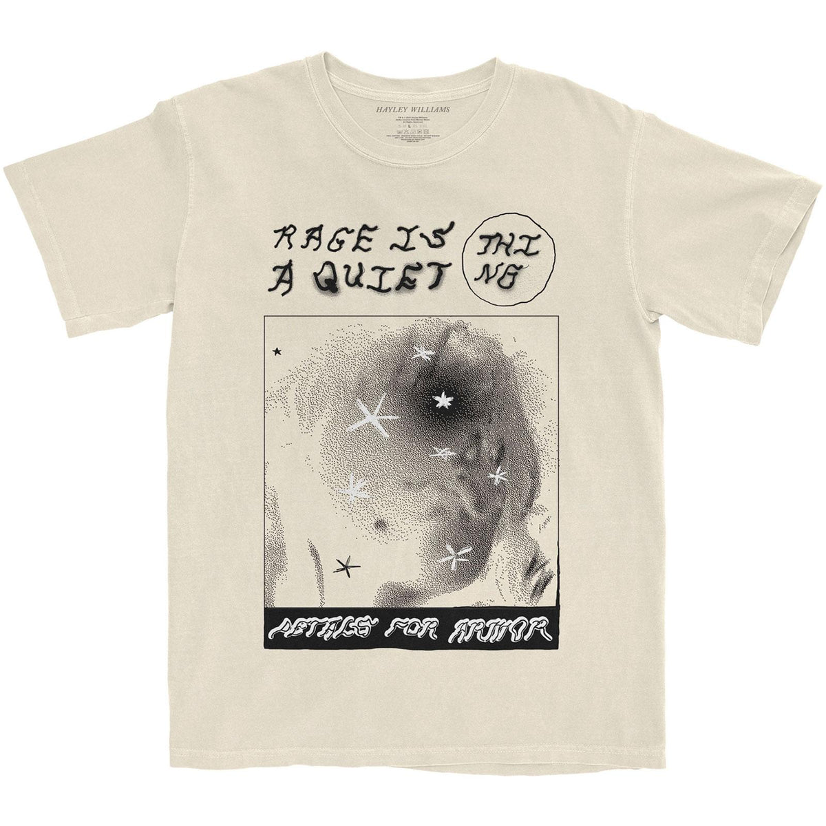 Natural - Front - Hayley Williams Unisex Adult Rage Is A Quiet Thing Cotton T-Shirt