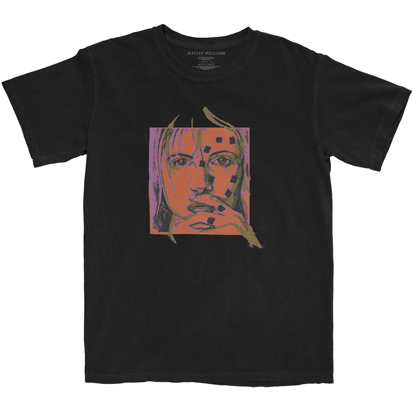 Black - Front - Hayley Williams Unisex Adult Petals For Armor Sketch Cotton T-Shirt