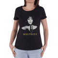 Black - Front - Whitney Houston Womens-Ladies Photograph Cotton T-Shirt