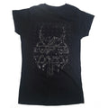 Black - Front - Disturbed Womens-Ladies Omni Foil Cotton T-Shirt