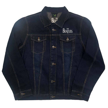 Denim Blue - Front - The Beatles Unisex Adult Logo Denim Jacket