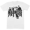 White - Front - Madness Unisex Adult Vintage Photo Cotton T-Shirt