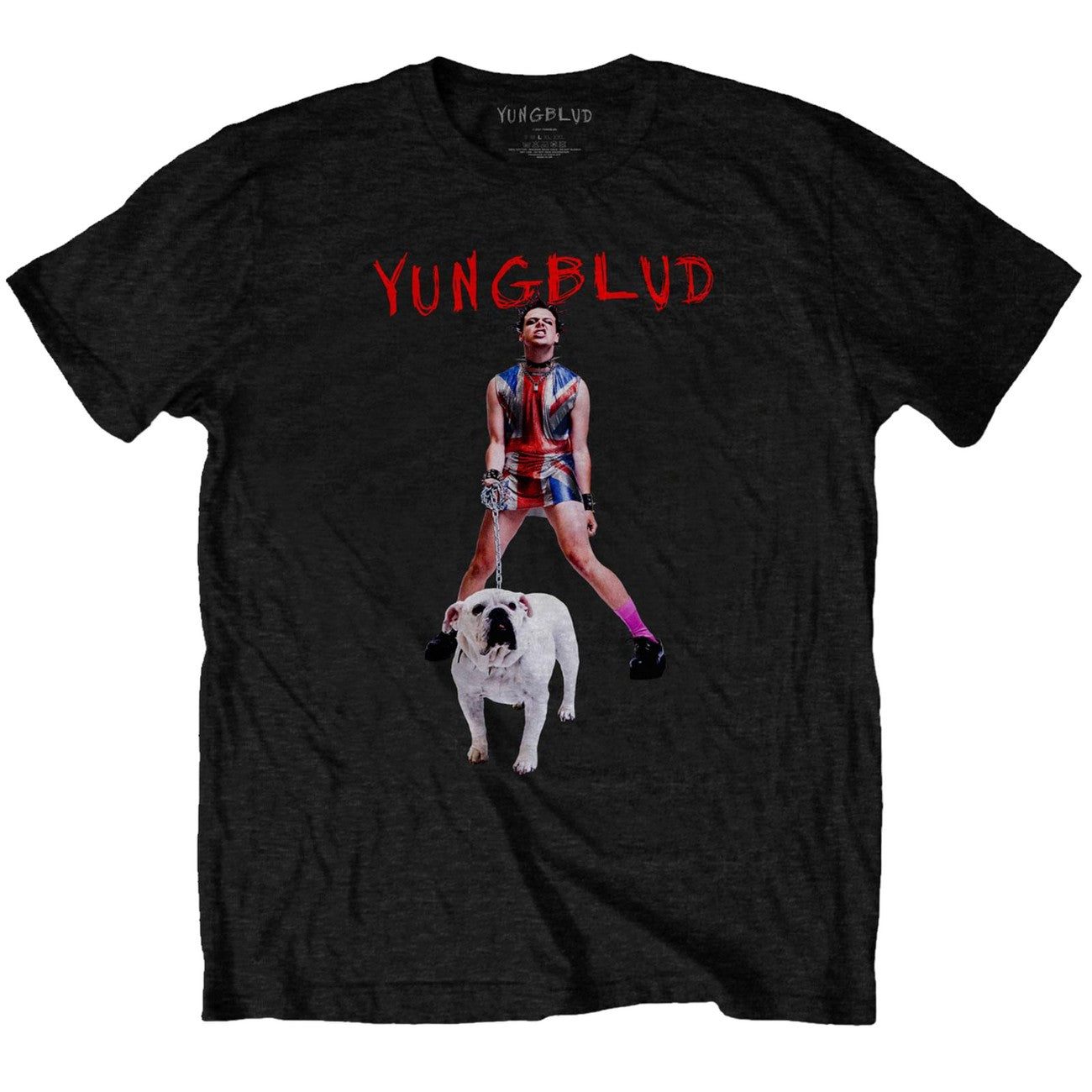 Black - Front - Yungblud Unisex Adult Strawberry Lipstick Cotton T-Shirt