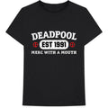 Black - Front - Deadpool Unisex Adult Merc With A Mouth Cotton T-Shirt