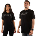 Black - Back - Kiss Unisex Adult Diamante Logo T-Shirt