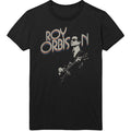 Black - Front - Roy Orbison Unisex Adult Guitar Cotton Logo T-Shirt