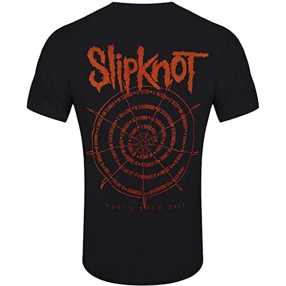 Black - Back - Slipknot Womens-Ladies The Wheel Back Print T-Shirt