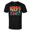Black - Front - Kiss Unisex Adult Logo, Faces & Icons Cotton T-Shirt