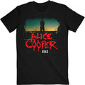 Black - Front - Alice Cooper Unisex Adult Back Road Cotton T-Shirt