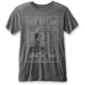 Charcoal Grey - Back - Bob Dylan Unisex Adult Curry Hicks Cage Burnout Cotton T-Shirt