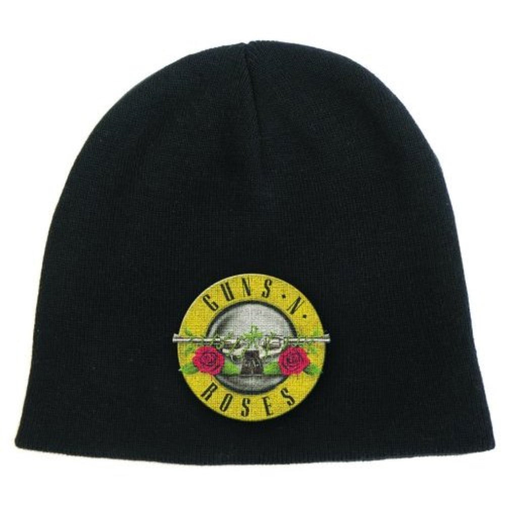 Black - Front - Guns N Roses Unisex Adult Logo Beanie