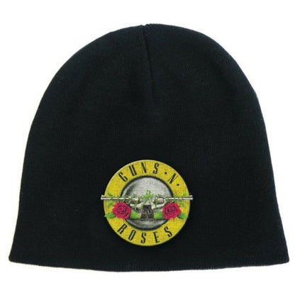 Black - Front - Guns N Roses Unisex Adult Logo Beanie