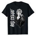 Black - Front - Rod Stewart Unisex Adult ADMAT Cotton T-Shirt