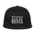 Black-White - Side - Biggie Smalls Unisex Adult Logo Snapback Cap