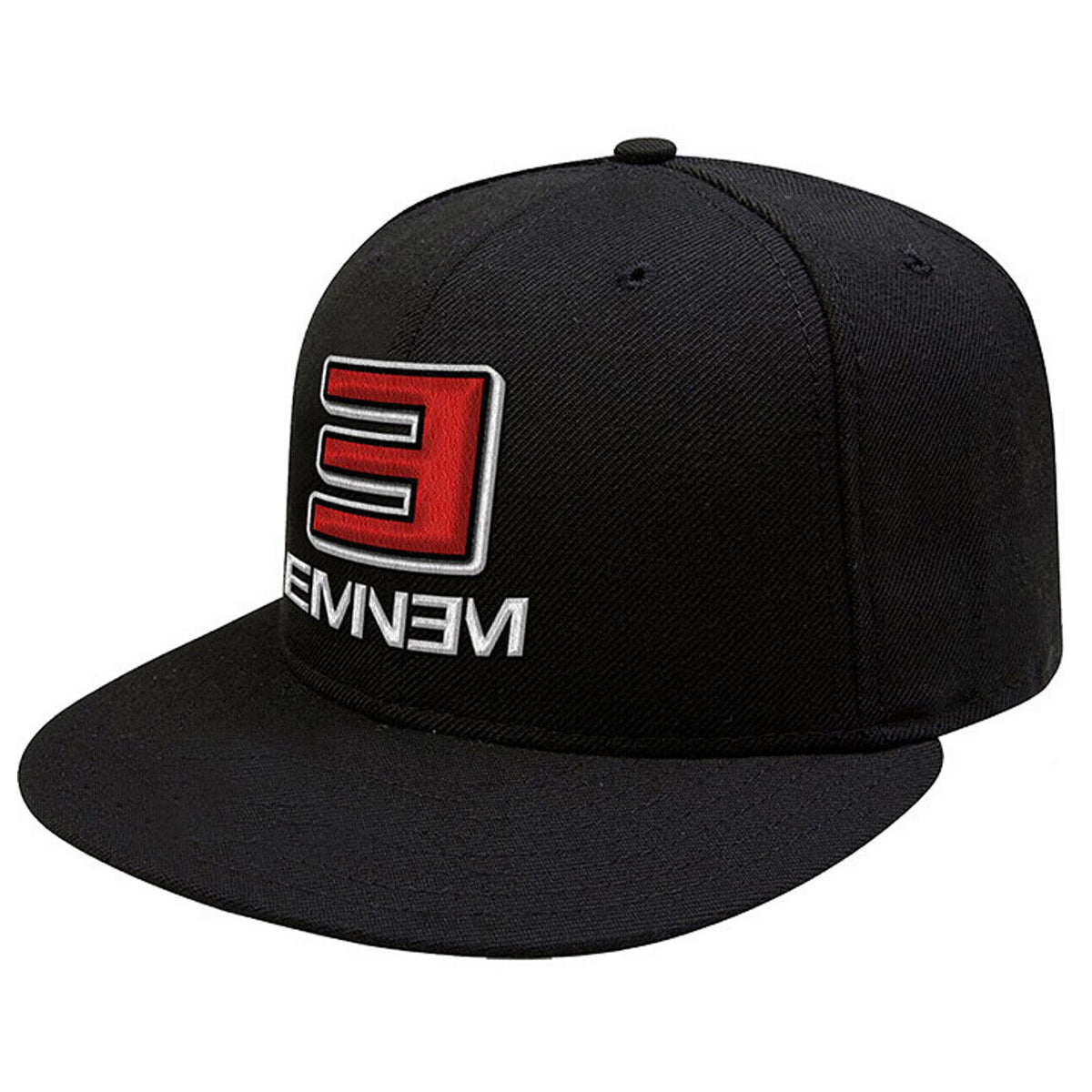 Black-Red - Front - Eminem Unisex Adult MMLP2 Snapback Cap