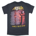 Black - Back - Anthrax Unisex Adult Bloody Eagle World Tour 2018 Back Print Cotton T-Shirt