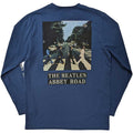 Denim Blue - Back - The Beatles Unisex Adult Abbey Road Cotton Long-Sleeved T-Shirt