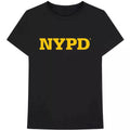 Black - Front - NYC Unisex Adult New York City Text Cotton Logo T-Shirt