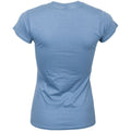Blue Heather - Back - Queen Womens-Ladies Classic Crest T-Shirt