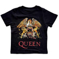 Black - Front - Queen Childrens-Kids Classic Crest T-Shirt
