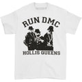 White - Front - Run DMC Unisex Adult Hollis Queen Pose Cotton T-Shirt
