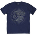 Navy Blue - Front - Eric Clapton Unisex Adult Logo Rays Cotton T-Shirt