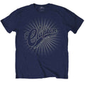 Navy Blue - Front - Eric Clapton Unisex Adult Logo Rays Cotton T-Shirt