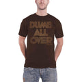 Brown - Front - Frank Zappa Unisex Adult Dumb All Over Cotton T-Shirt