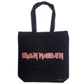 Black-Red-Blue - Back - Iron Maiden Trooper Back Print Cotton Tote Bag