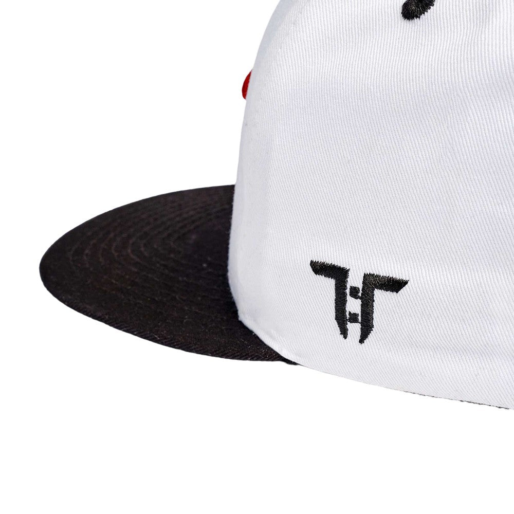 White-Black-Yellow - Back - Tokyo Time Unisex Adult Retro Sport UFC Logo Baseball Cap