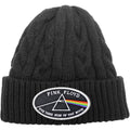 Black-White - Front - Pink Floyd Unisex Adult The Dark Side Of The Moon Cable Knit Beanie