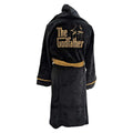 Black - Back - The Godfather Unisex Adult Rose Logo Dressing Gown